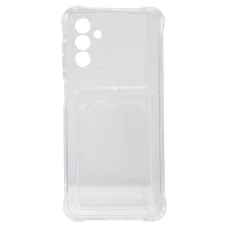 Накладка силіконова для смартфона Samsung A13 5G/A04s, with pocket, Transparent