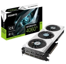 Відеокарта GeForce RTX 4060 Ti, Gigabyte, EAGLE OC ICE (White Edition), 8Gb GDDR6 (GV-N406TEAGLEOC ICE-8GD)