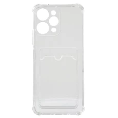 Накладка силиконовая для смартфона Xiaomi Redmi 12 (4G5G), with pocket, Transparent