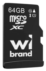 Карта памяти microSDXC, 64Gb, Wibrand, без адаптера (WICDXU1/64GB)