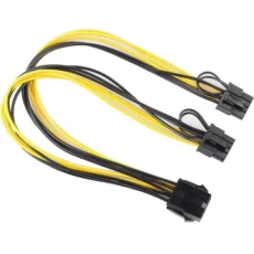 Перехідник живлення VGA 8-pin (F) - 2 x 6+2-pin VGA (M), 30 см (S0939)
