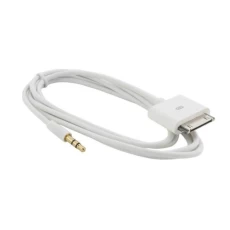 Перехідник jack 3.5" (тато) <-> iPhone4, Extradigital, White, 1.5 см (KBA1653)