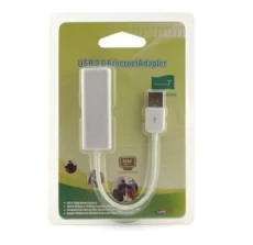 Мережевий адаптер USB <-> Ethernet, White, 10/100 Mbps (JP1081B / KY-RD9700 / HLF1081A) (00358)