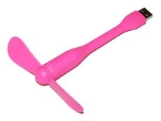 USB вентилятор Pink, на гибкой ножке, диаметр 90 мм