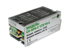 Блок живлення для LED стрічок Green Vision, 12V, 12W, 1A, імпульсний (GV-SPS-C 12V1A-L)