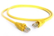 Патч-корд 2 м, UTP, Yellow, Cablexpert, литий, RJ45, кат.5е (PP12-2M/Y)