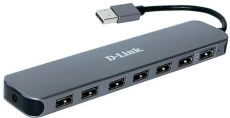 Хаб USB D-Link DUB-H7, Grey