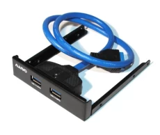 Концентратор внутрішній USB 3.0 Maiwo KC010 передня панель 3,5" 2 порти USB 3.0 чорний
