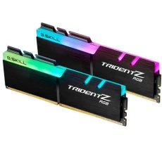 Пам'ять 8Gb x 2 (16Gb Kit) DDR4, 3200 MHz, G.Skill Trident Z RGB, Black (F4-3200C16D-16GTZR)