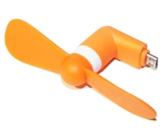 microUSB вентилятор угловой, Orange