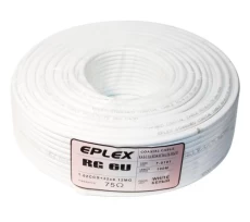 Кабель TV 75 Ом коаксиальный Eplex (100м) White