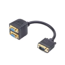 Сплитер VGA 2 Port Cablexpert CC-VGAX2-20CM (пассивный разветвитель, ком. 2 монитора)