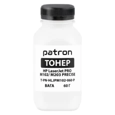 Тонер HP LJ M102/M104/M106/M130/M132/M134/M203/M227, Black, 60 г, Patron Precise (PN-HLJPM102-060-P)