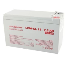 Батарея для ИБП 12В 7.5Ач LogicPower, AGM LPM-GL12-7.5AH, ШхДхВ 151x65x100