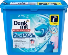 Гель-капсули для прання DenkMit Sensation Fresh 3-in-1, 22 шт