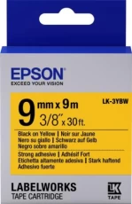 Картридж Epson LK3YBW, Black Yellow, 9 мм 9 м, стрічка підвищеної адгезії (C53S653005)