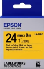 Картридж Epson LK6YBP, Black Yellow, 24 мм 9 м, пастельна стрічка (C53S656005)