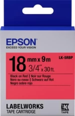 Картридж Epson LK5RBP, Black Red, 18 мм 9 м, пастельна стрічка (C53S655002)