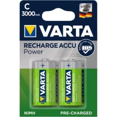 Аккумулятор C (R14), Varta Rechargeable Accu, 2 шт, 1.5V, Blister 3000 mAh (56714101402)