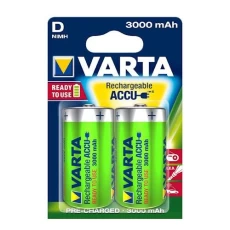 Аккумулятор D (R20), Varta Rechargeable Accu, 2 шт, 1.2V, Blister 3000 mAh (56720101402)