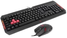 Комплект Bloody Q1100, Black, USB, (Q100+S2), ігровий з підсвічуванням
