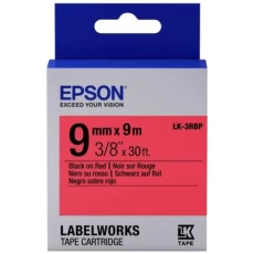 Картридж Epson LK3RBP, Black Red, 9 мм 9 м, пастельна стрічка (C53S653001)