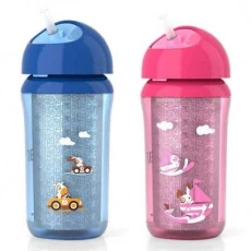 Термокружка Avent, с трубочкой, 260 мл Blue Pink (SCF766 00)