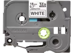 Картридж Brother TZe-241, Black White, 18 мм 8 м, ламінована клеюча стрічка (TZE241)