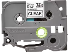 Картридж Brother TZe-151, Black Clear, 24 мм 8 м, ламінована стрічка, що клеїться (TZE151)