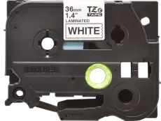 Картридж Brother TZe-261, Black White, 36 мм 8 м, ламінована клеюча стрічка (TZE261)