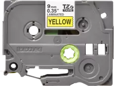 Картридж Brother TZe-621, Black Yellow, 9 мм 8 м, ламінована стрічка, що клеїться (TZE621)