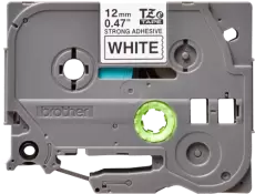 Картридж Brother TZeS-231, Black White, 12 мм 8 м, ламінована надклейка стрічка (TZES231)