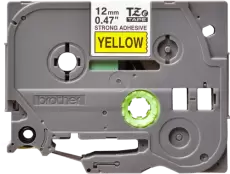 Картридж Brother TZeS-631, Black Yellow, 12 мм 8 м, ламінована надклейка стрічка (TZES631)