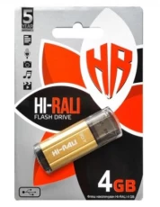 Флеш накопитель USB 4Gb Hi-Rali Stark, Gold, USB 2.0 (HI-4GBSTGD)