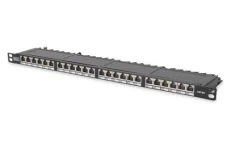 Патч-панель Digitus, 24 портов, 19, 0.5U, Cat.6, STP, Black (DN-91624S-SL-SH)