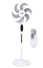 Вентилятор напольный Ergo FS 1625 R, White, пульт ДУ