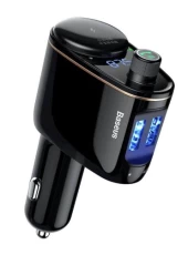 FM-модулятор Baseus Locomotive Bluetooth (2USB 2.4A+1A)