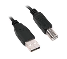 Кабель USB 2.0 AM - USB BM, 3 м, Black, Maxxter (U-AMBM-10)