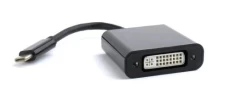 Адаптер USB 3.1 Type-C (M) - DVI (F), Cablexpert, Black, 15 см (A-CM-DVIF-01)