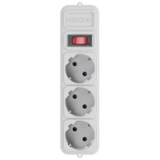 Фильтр сетевой Maxxter, 3 розетки, 3 м, Grey (SPM3-G-10G)