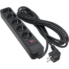 Фільтр мережевий Patron, 5 розеток, 5 м, Black (SP-1055)