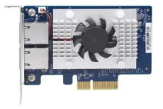 Мережна плата QNAP 10GBASE-T, PCI-E 4x, 2xRJ45 5Gbps, Aquantia AQtion AQC107S (QXG-10G2T-107)
