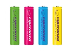 Акумулятор AAA, 1000 mAh, Esperanza, Mix Color, 4 шт, 1.2V, Blister (EZA107)
