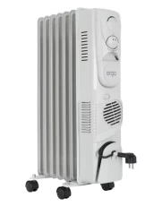 Обігрівач масляний Ergo HO 201507 F, Gray, 1900 Вт, до 15 м², вбудований вентилятор, 7 секцій