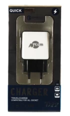 Мережевий зарядний пристрій Atcom DT-T01, 2 порту Outpt:DC 5V=2.1A (20101)
