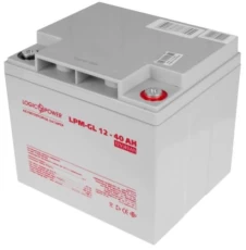 Батарея для ИБП 12В 40Aч LogicPower, LPM-GL 12V 40AH, ШхДхВ 198x165x170 (LPM-GL 12V 40AH)
