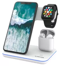 Бездротовий зарядний пристрій Canyon WS-302, White (CNS-WCS302W)