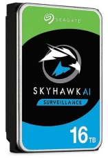 Жесткий диск 3.5" 16Tb Seagate SkyHawk AI, SATA3, 256 Мб, 7200 об/мин (ST16000VE002)