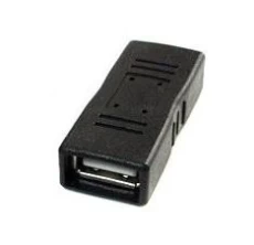 Переходник USB 2.0 (F) - USB 2.0 (F), Black, Cablexpert (A-USB2-AMFF)