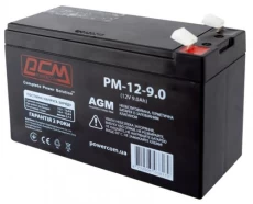Аккумуляторная батарея PowerCom, 12V, 9 Ач, AGM, T2 (PM-12-9)